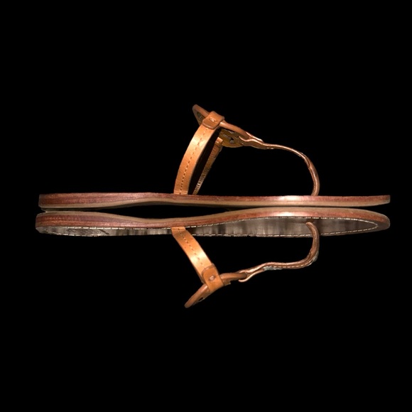 Tory Burch Gabriel Flat Thong Sandals in Royal Tan 8.5 - Picture 6 of 10